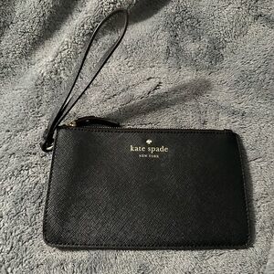 Kate Spade Black Pouch with Strap - excellent condition